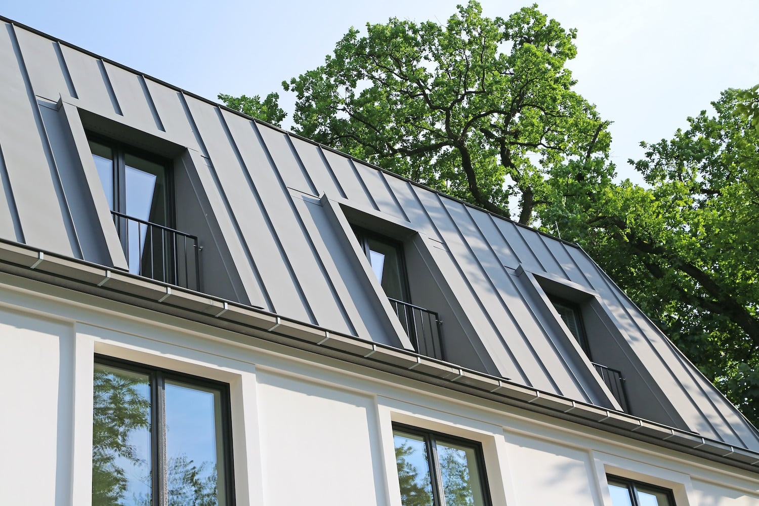 metal roofing types standing seam