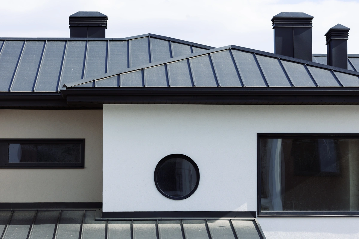 gauge of metal roof standing seam rooftop