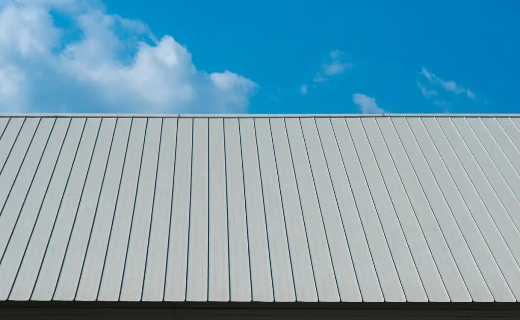 metal roof against the sky