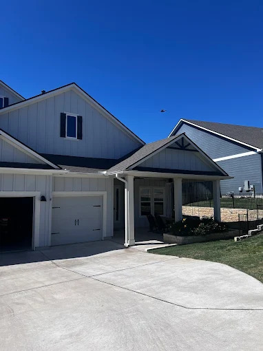 Front exterior and roofline of a home