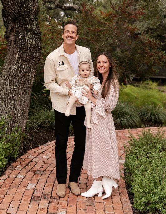 Waypoint Roofing owner with his wife and daughter